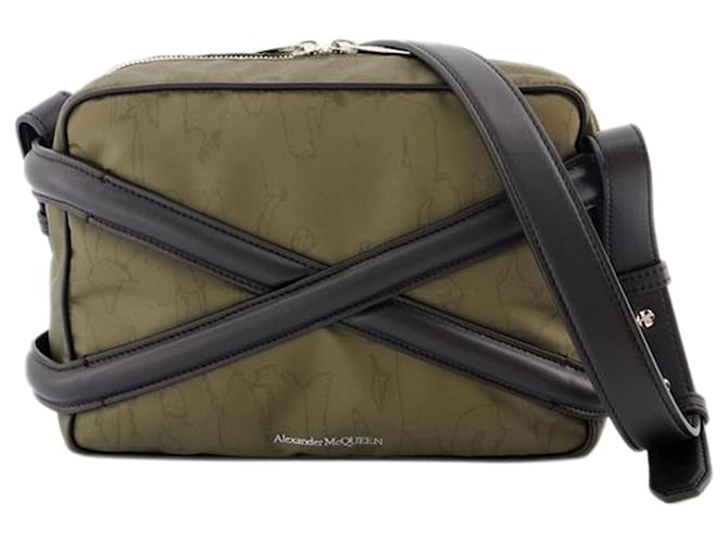 Harness Camera Bag - Alexander McQueen - Nylon - Khaki Green  ref.1228613