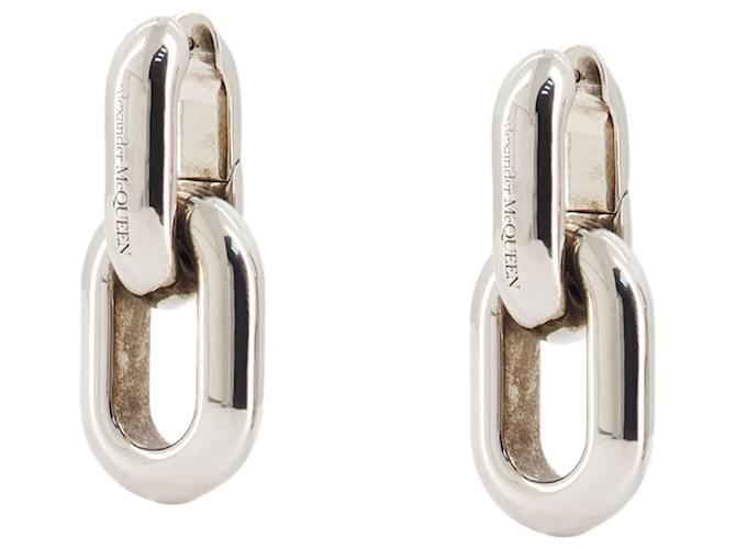 Peak Chain Earrings - Alexander McQueen - Metal - Metallic  ref.1228690
