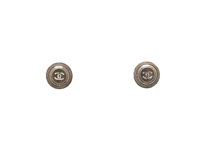 Chanel Brincos CC Dourado Metal  ref.1228721