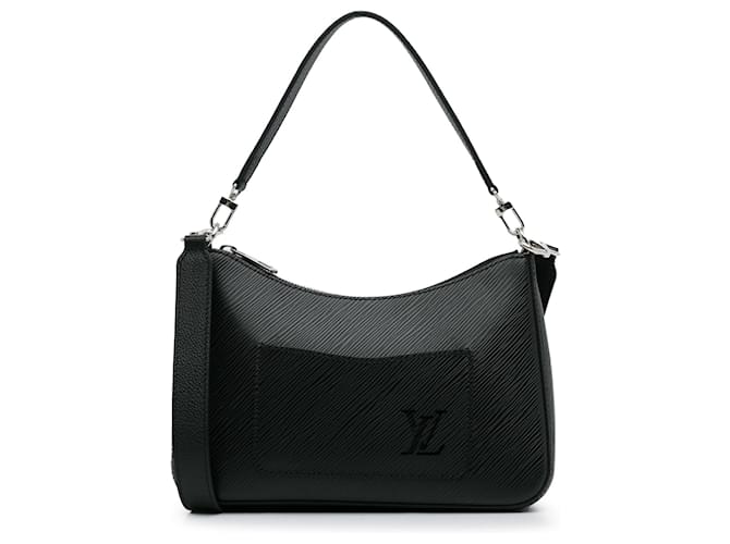 Louis Vuitton Black Epi Marelle Satchel Leather  ref.1228781