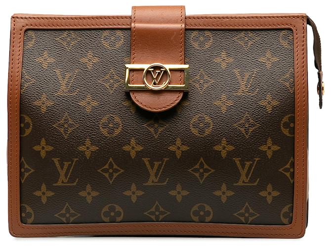 Louis Vuitton Pochette Dauphine inversée monogramme marron Toile  ref.1228830