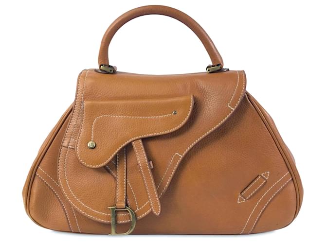 Dior Brown Limited Edition Vintage Saddle Leather Pony-style calfskin  ref.1228842