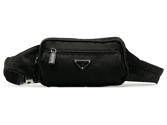 Prada Black Tessuto Belt Bag Nylon Cloth  ref.1228844