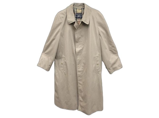 Impermeable Burberry Beige de Algodón