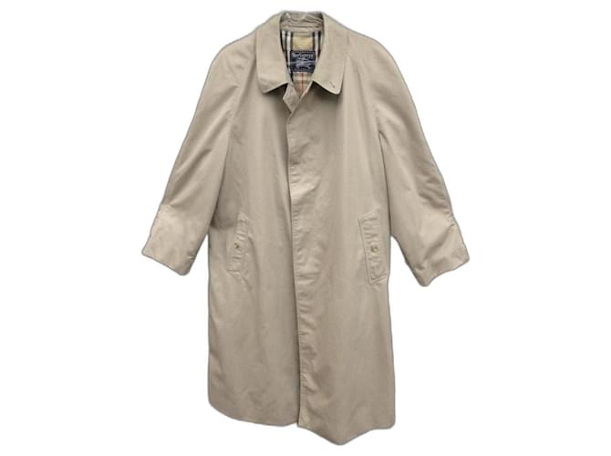 Burberry Men Coats Outerwear Beige Cotton Polyester  ref.1228884