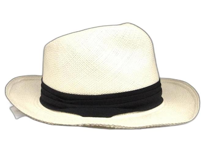 Autre Marque cappello panama taglia L nuovo Bianco Paglia  ref.1228919