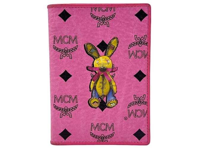 MCM Rabbit Print Pink Case Credit Cards Cardholder Wallet ID Cards  ref.1228945
