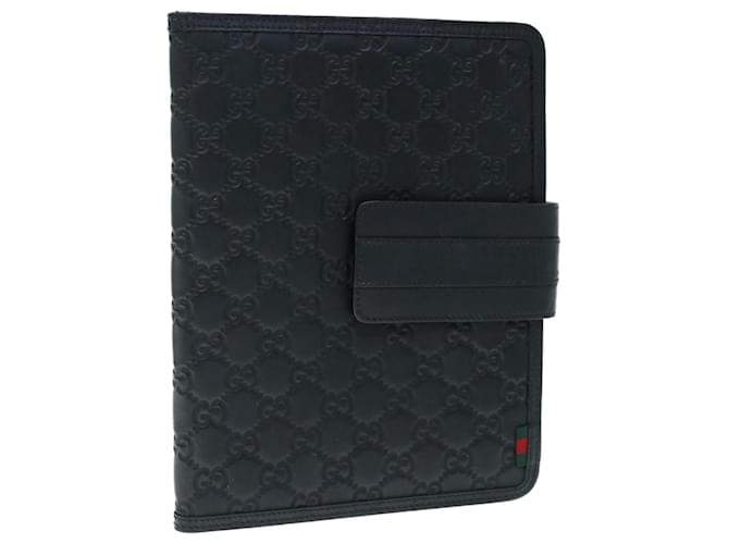GUCCI GG Canvas Guccissima Web Sherry Line iPad Case Black Red 283782 auth 64323 Cloth  ref.1229056