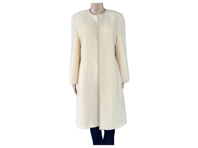 Amanda Wakeley Wollmantel weiß