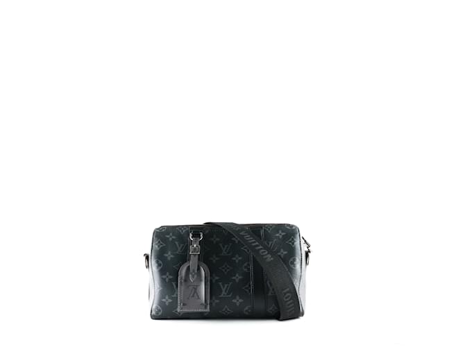 Keepall LOUIS VUITTON  Bags T.  leather Black  ref.1229142