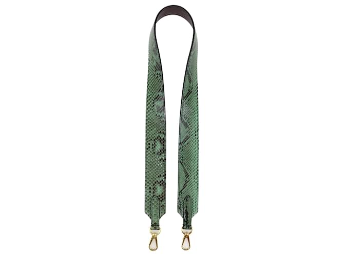 Louis Vuitton Green Python Bandouliere Shoulder Strap Leather  ref.1229152