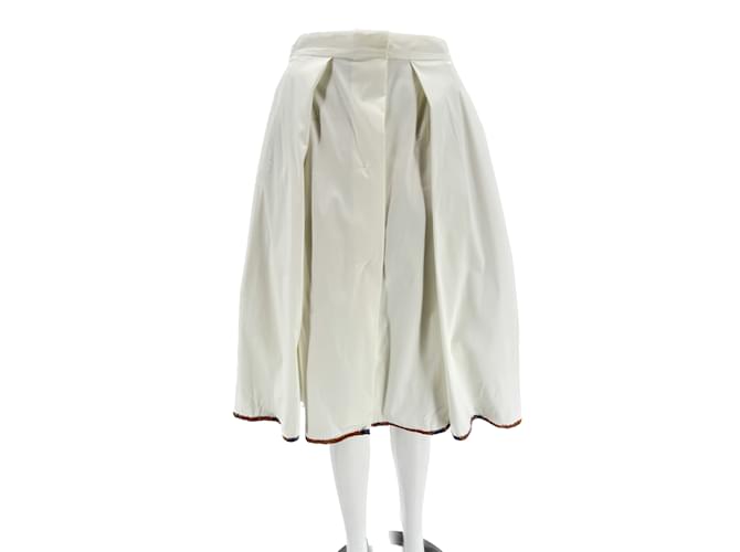 PRADA  Skirts T.fr 38 cotton White  ref.1229210