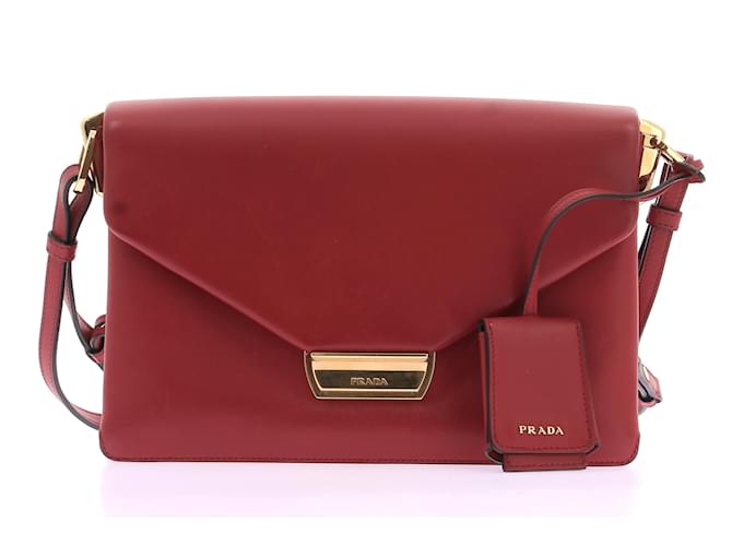 PRADA  Handbags T.  leather Red  ref.1229290