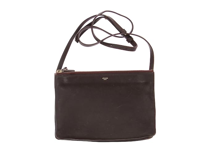 Céline CELINE  Handbags T.  leather Dark red  ref.1229292