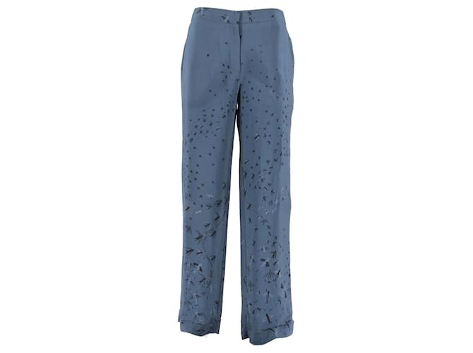 VALENTINO GARAVANI  Trousers T.International M Silk Blue  ref.1229295