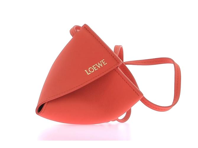 LOEWE  Bag charms T.  leather Orange  ref.1229323