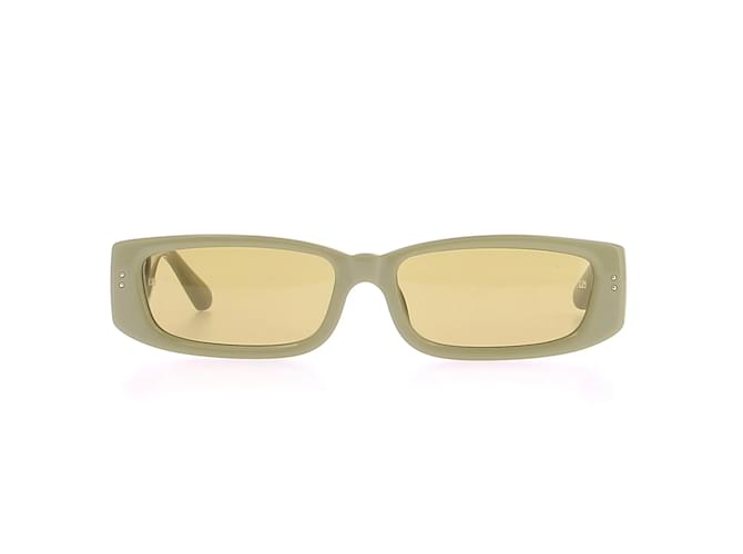 LINDA FARROW Gafas de sol T.  el plastico Verde Plástico  ref.1229335