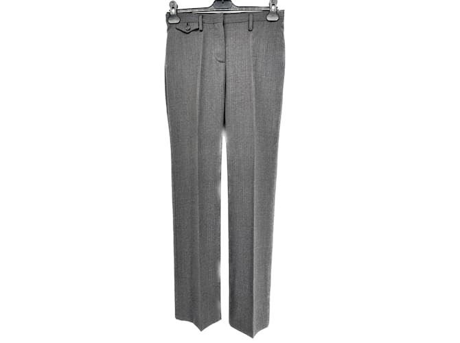 PRADA  Trousers T.it 38 Wool Grey  ref.1229355