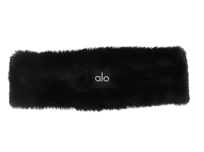 Yves Salomon ALO  Hair accessories T.  Faux fur Black  ref.1229366