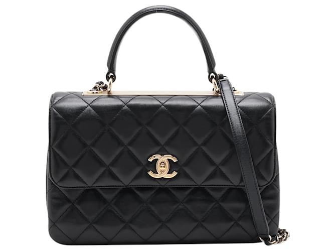 Chanel Black 2017-2018 lambskin Trendy bag Leather  ref.1229384