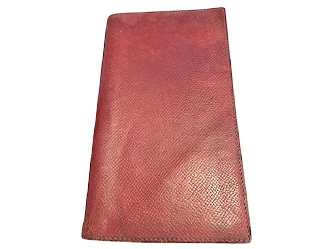 Hermès HERMES diary holder. Red Light blue Leather  ref.1229388