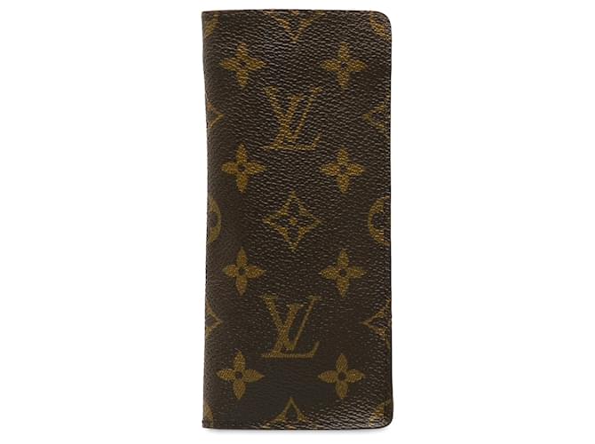 Louis Vuitton Brown-Monogramm Porte-Valeurs Cartes Credit Braun Leinwand  ref.1229425