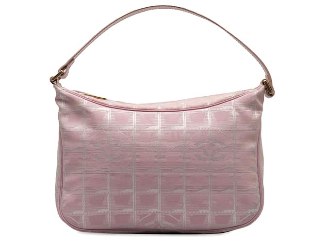 Bolso Chanel Pink New Travel Line Rosa Nylon Paño  ref.1229452
