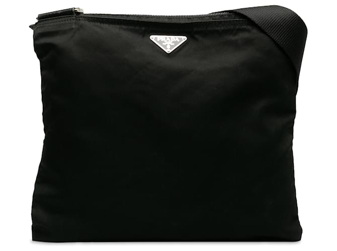 Prada Black Tessuto Crossbody Bag Nylon Cloth  ref.1229455