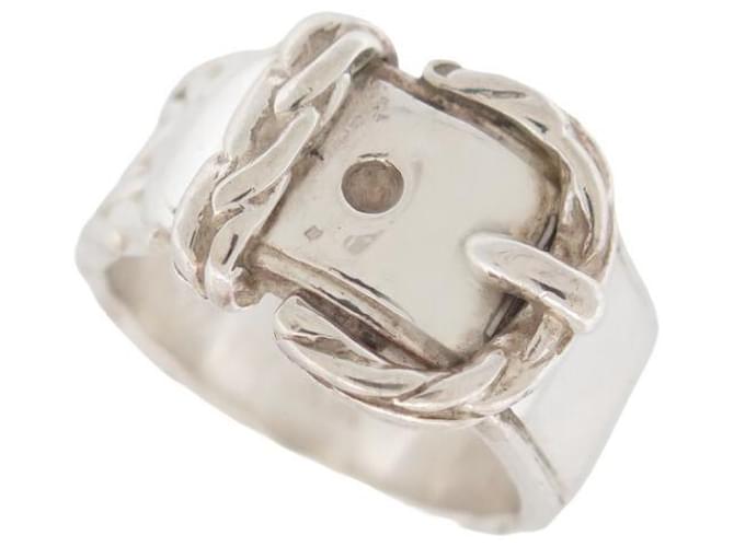 Ring Hermès FIVELA DE CINTO HERMES ANEL T60 em prata 925 13.6 ANEL DE FIVELA DE CINTO EM PRATA  ref.1229484