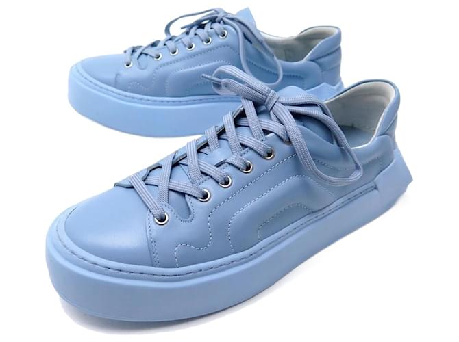 NEW PIERRE HARDY CUBIX SHOES 41 BLUE PLATFORM SNEAKERS SNEAKERS Leather  ref.1229626