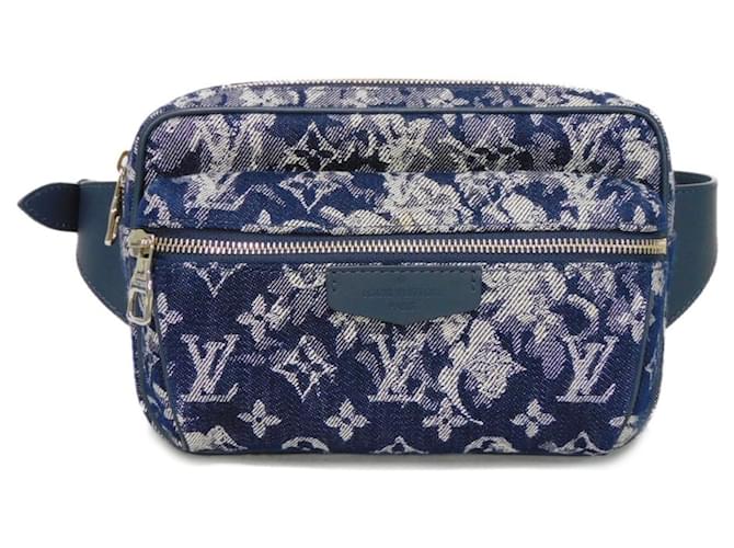 Louis Vuitton Bum bag Navy blue Cloth  ref.1229763