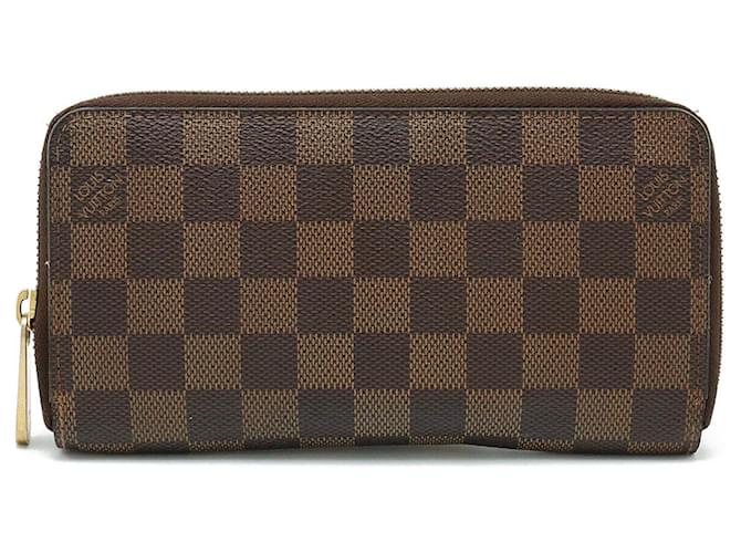 Louis Vuitton Zippy Wallet Brown Cloth  ref.1229768