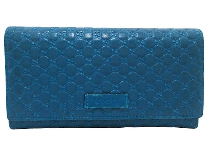 Gucci Micro Guccissima Blue Leather  ref.1229846