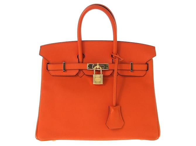 Hermès Birkin 25 Orange Leather  ref.1229886
