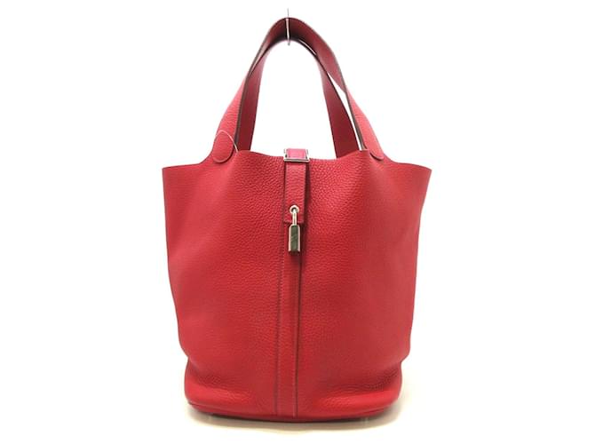 Hermès Picotin Lock Red Leather  ref.1229888