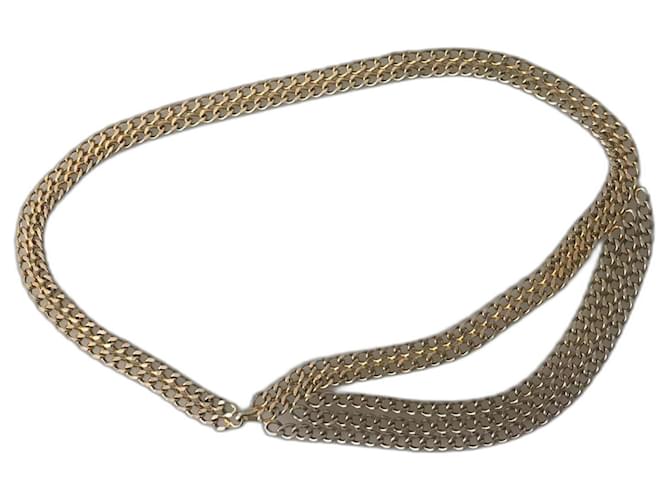 Chanel Cinturones Plata Dorado  ref.1229890