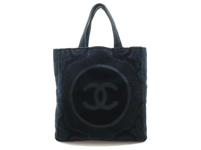 Classique Logo Chanel CC Synthétique Noir  ref.1229895