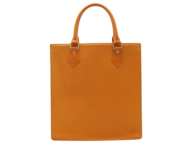 Louis Vuitton Sac plat Orange Leder  ref.1229937