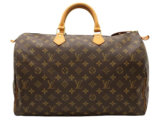Louis Vuitton Speedy 40 Brown Cloth  ref.1229988