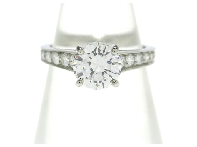 cartier 1895 Wedding ring Silvery Platinum  ref.1229991
