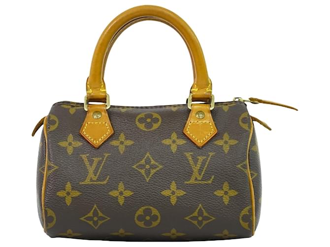 Louis Vuitton Mini Speedy Brown Cloth  ref.1229997