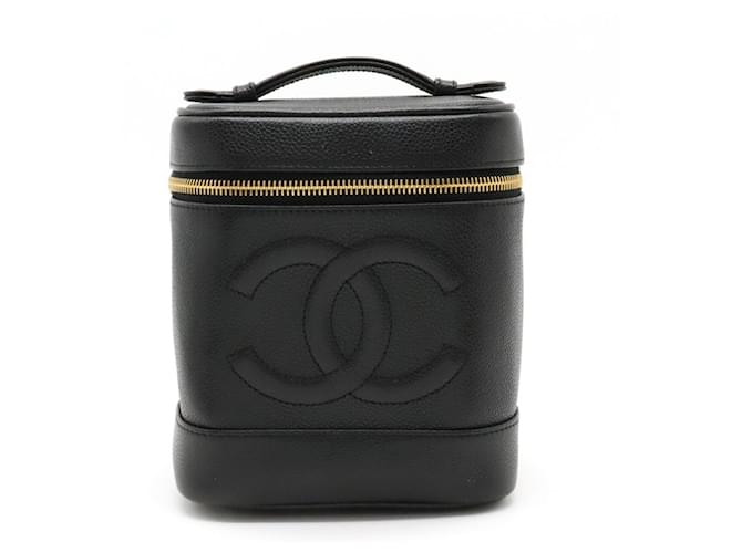 Chanel Vanity Black Leather  ref.1230033