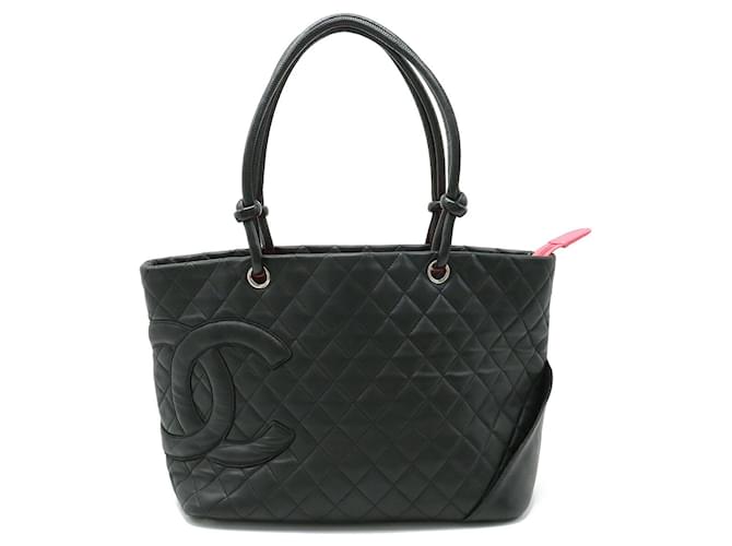Chanel Cambon Line Black Leather  ref.1230062