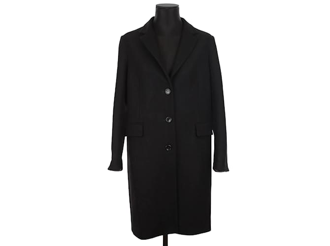 Maje Wool coat Black  ref.1230113