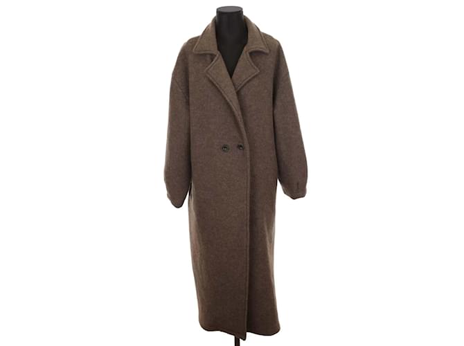 Autre Marque Wool coat Brown  ref.1230162