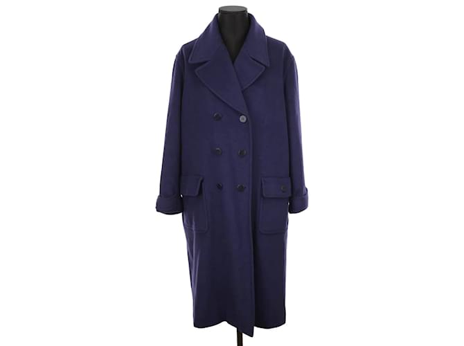 Céline Wool coat Purple  ref.1230216