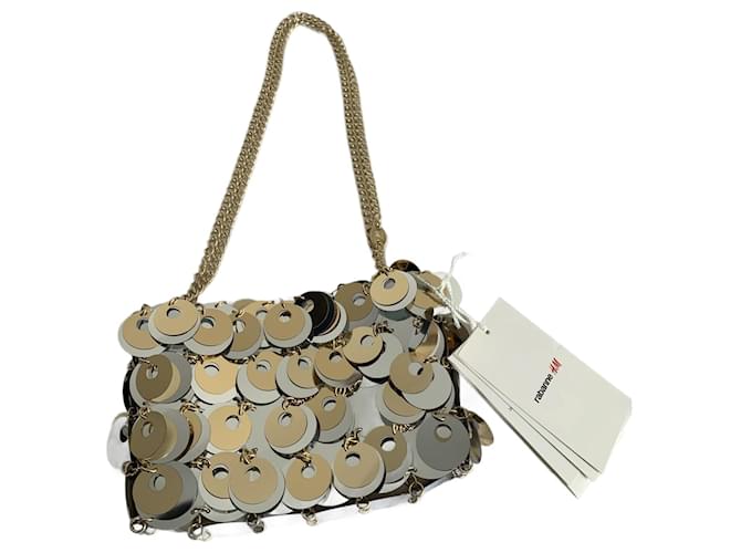 Paco Rabanne Handbags Silver hardware Gold hardware Metal  ref.1230505