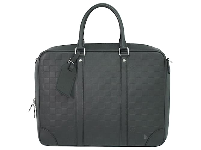 Louis Vuitton Sirius Black Leather  ref.1230510