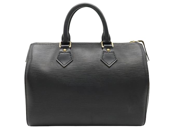 Louis Vuitton Speedy 25 Black Leather  ref.1230520