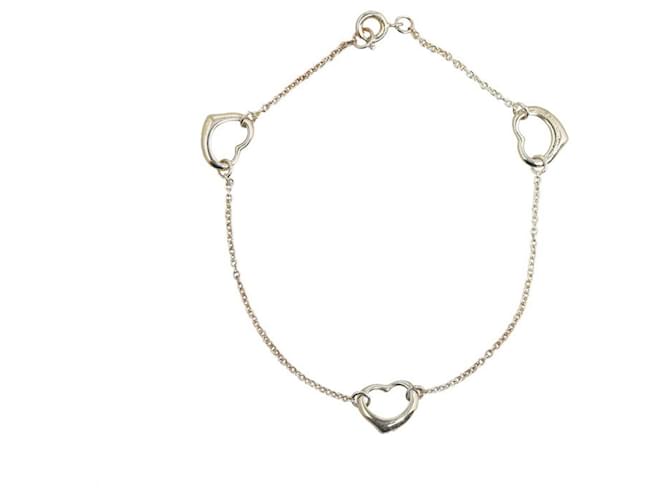 Tiffany & Co Open Heart Silvery Silver  ref.1230562
